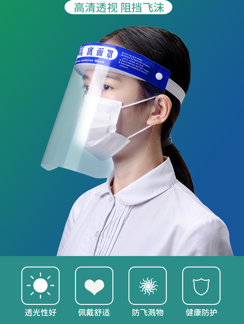 醫(yī)用隔離面罩面屏(圖3) 醫(yī)用隔離面罩面屏(圖3)